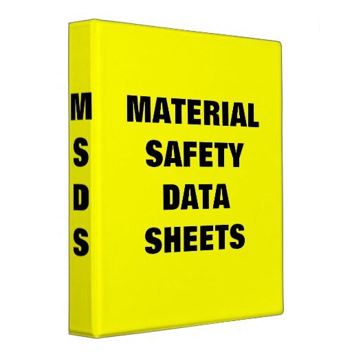What requires a sds sheet